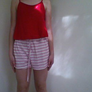 Red+White jumpsuit by No Boundaries.-FREE SHIPPING